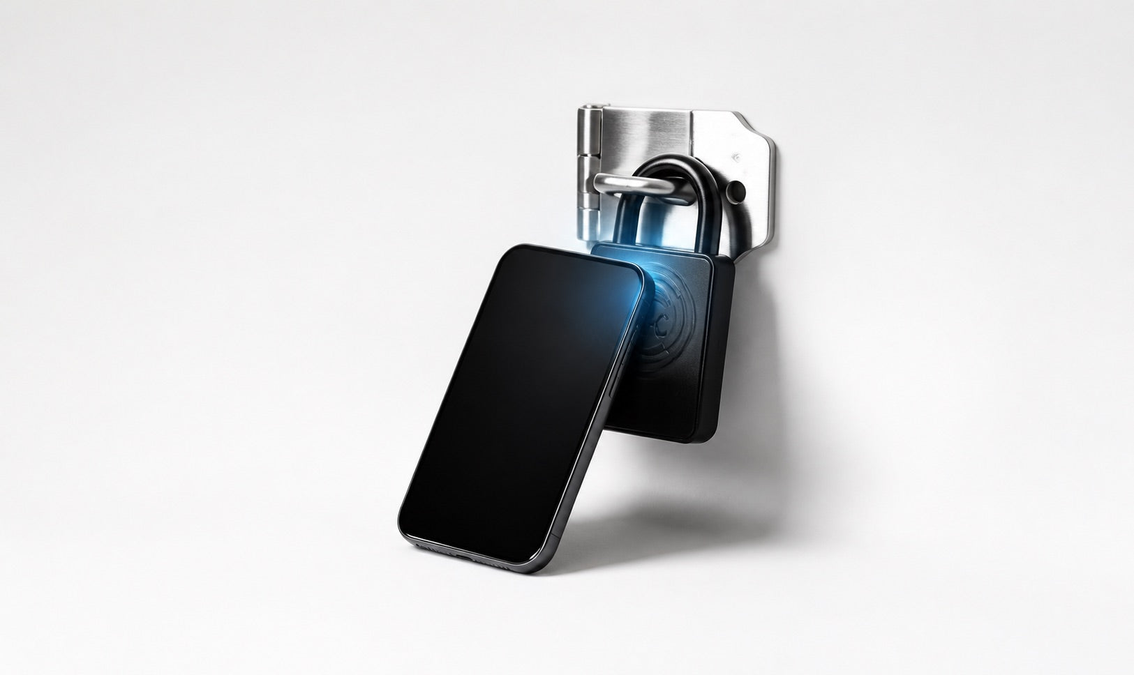 Mbowel Lite NFC padlock powered directly by a phone