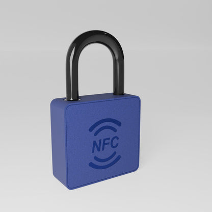 Mbowel Lite blue battery-free NFC padlock
