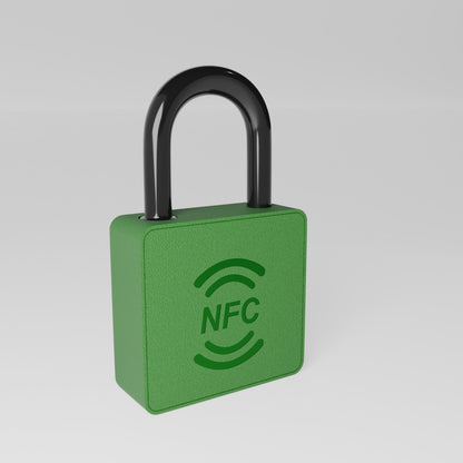 Mbowel Lite green battery-free NFC padlock